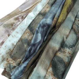 Hand dyed botanical Silk scarves hand dyed botanical print silk scarves